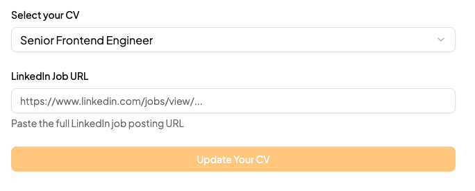 Paste LinkedIn URL illustration